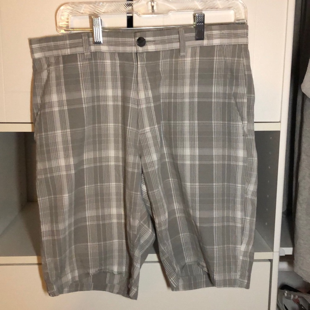 Grey/white axist Shorts